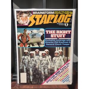 Starlog Issue #77 (December 1983) The Right Stuff Fold-Out Cover Doctor Who